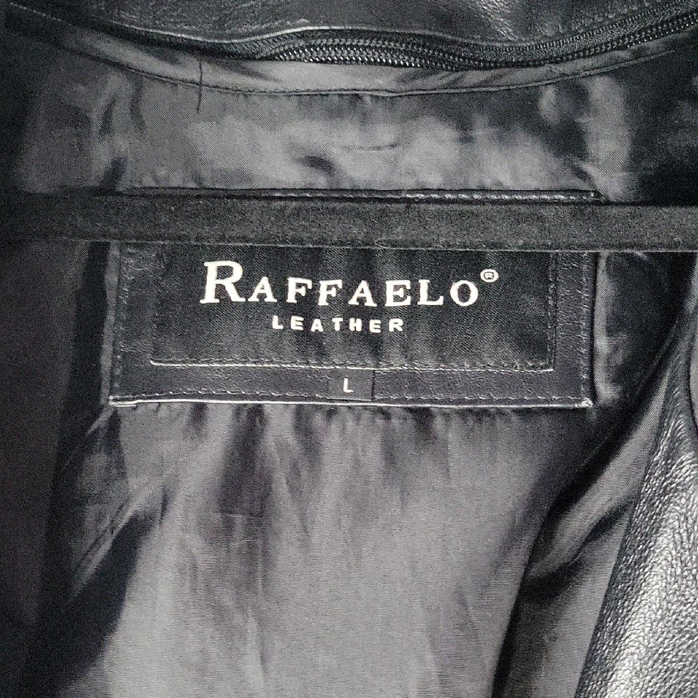 RAFFAELLO ROSSI Black Leather Jacket